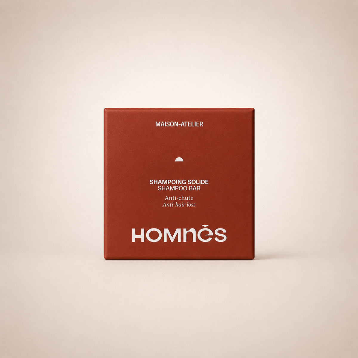 Shampoing solide anti-chute Homnès - 80g, fabriqué à Paris