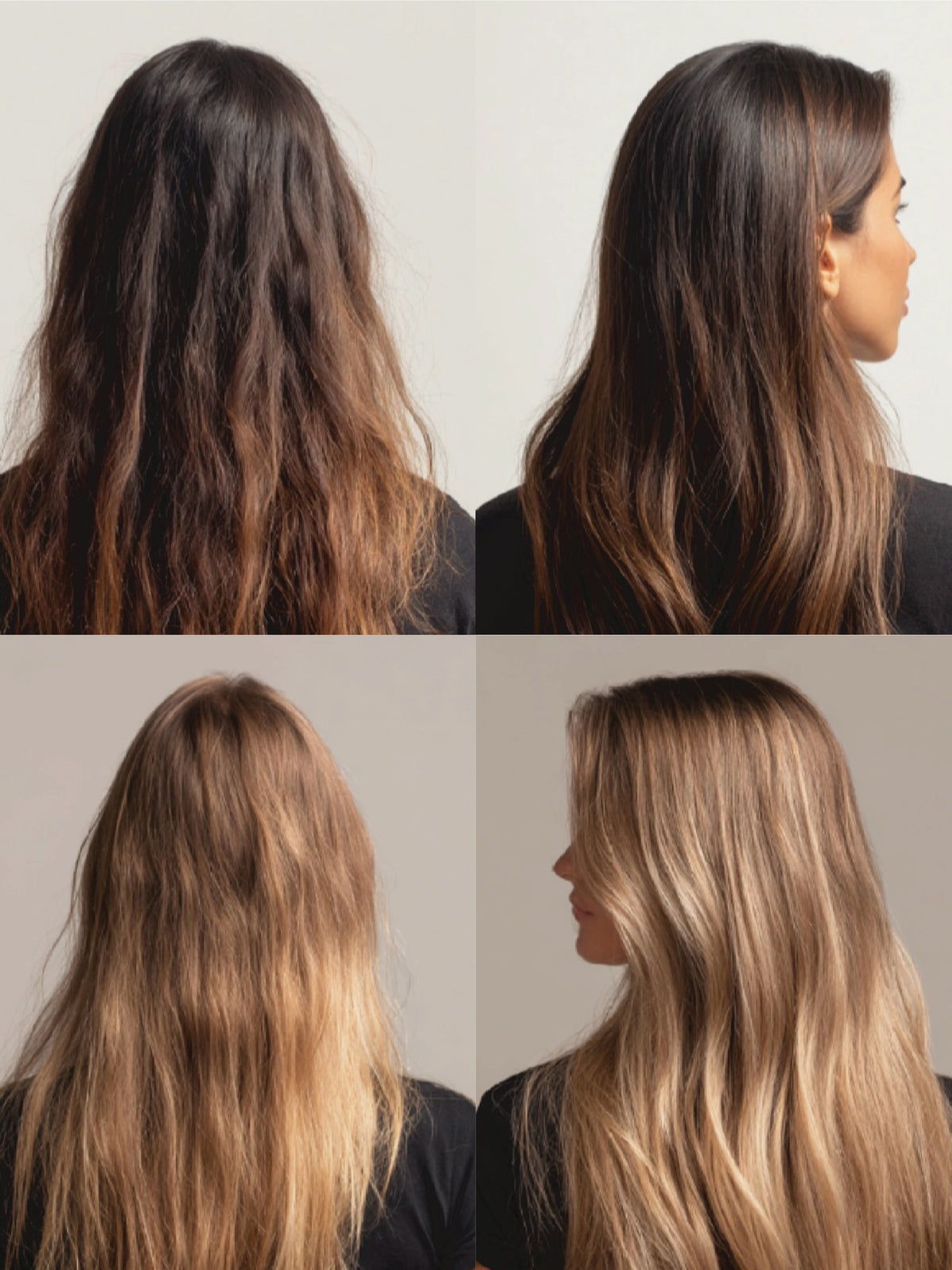 Application du shampoing cheveux normaux Homnès sur cheveux mouillés