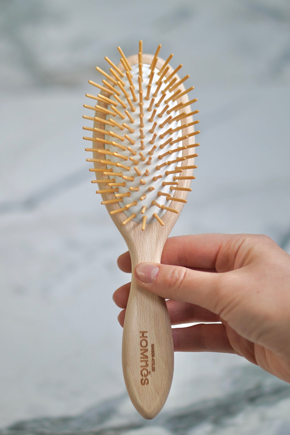 Spazzola per capelli in legno con punte Homnès