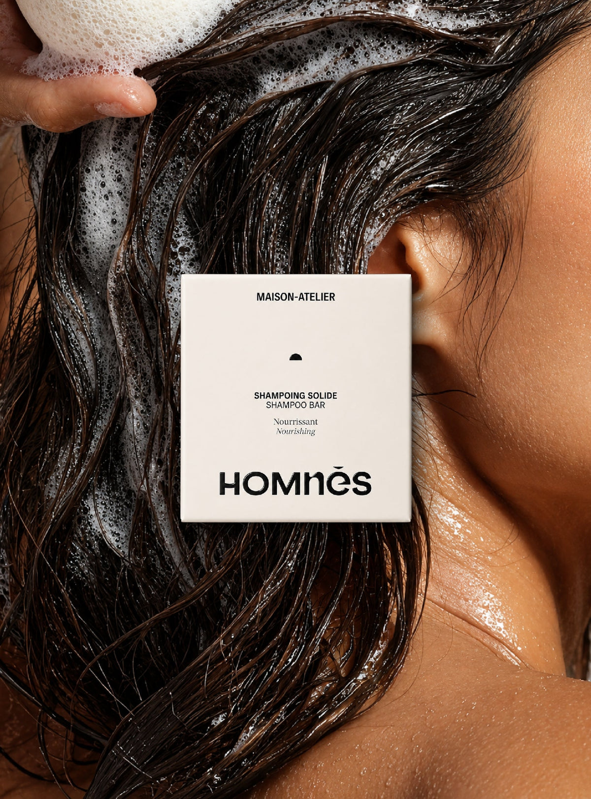 Shampoing Nourrissant Homnès, packaging crème