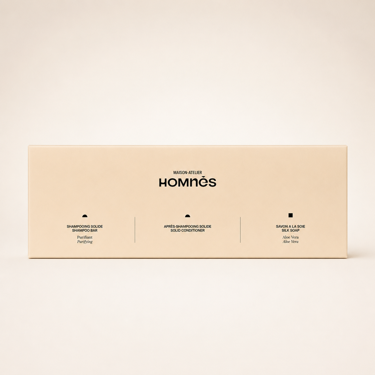 Geschenkset zuiverende shampoo, conditioner en zeep Homnès, weergave 2