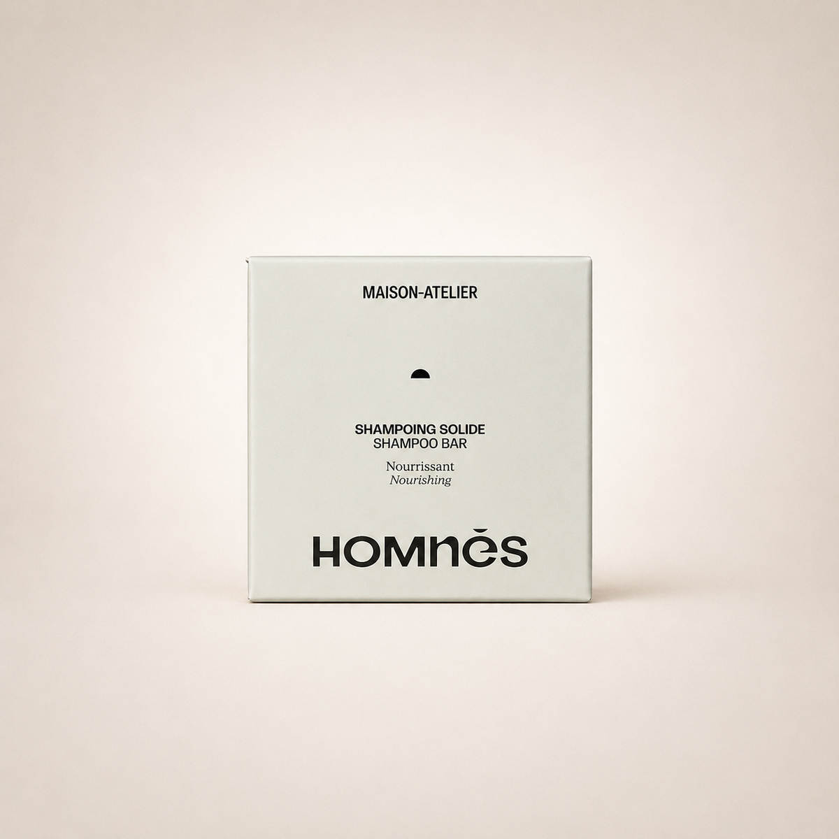 Shampoing solide nourrissant cheveux secs Homnès - 80g, fabriqué à Paris
